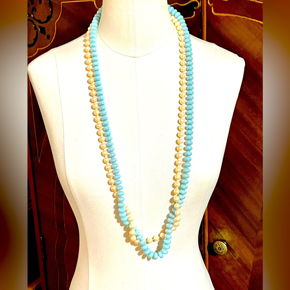 Vintage Long Beaded Necklace
